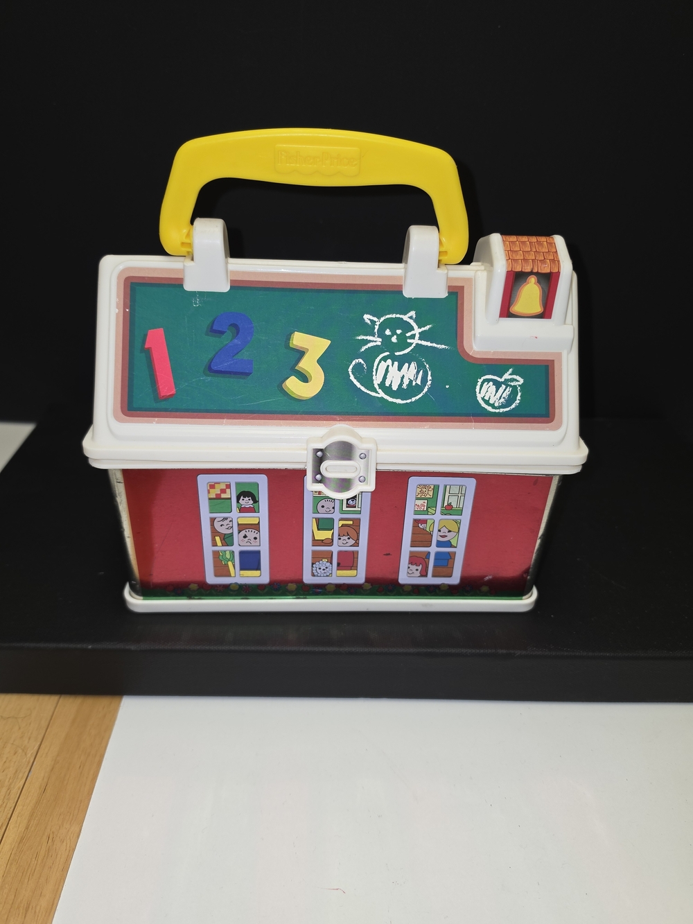 Fisher-Price Red Learning House Toy with Yellow Handle